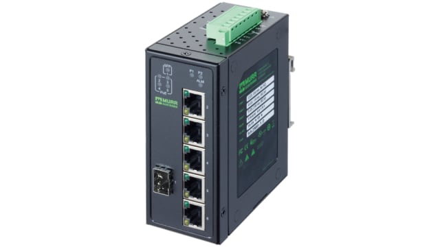 Murrelektronik Limited 58 Series DIN Rail Network Hub, 6, 1000Mbps Transmission, 48 V | 58191