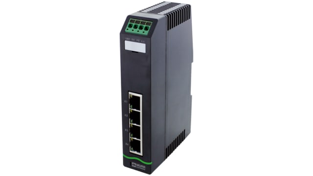 Murrelektronik Limited 58 Series DIN Rail Network Hub, 4, 100Mbps Transmission, 9.5 to 31.5 V dc | 58810