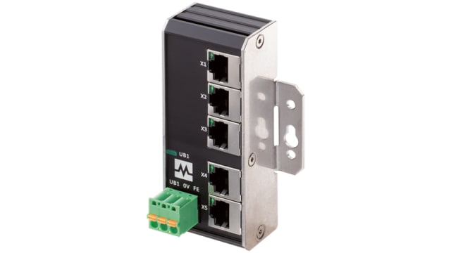 Murrelektronik Limited 58 Series Screw Network Hub, 5, 100Mbps Transmission, 9 to 36 V dc | 58901