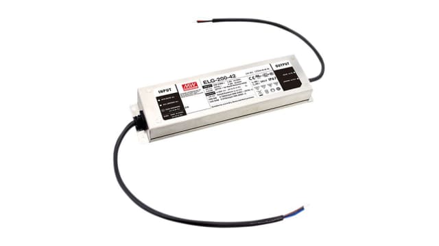 MEAN WELL, 57 V Output, 201 W Output 10V PWM or Resistance, 0 to 10 V dc | ELG-200-54A-3Y