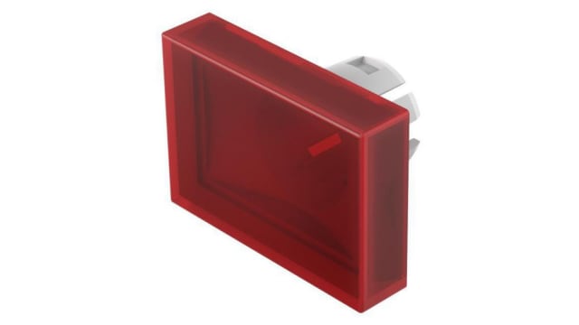 EAO Red Rectangular Push Button Lens for Use with 51 Series Switches | 51-901.2