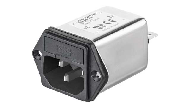 Schaffner 10A, 250 VAC Female Panel Mount IEC Inlet Filter FN9262-10-06, Faston 2 Fuse | FN9262-10-06