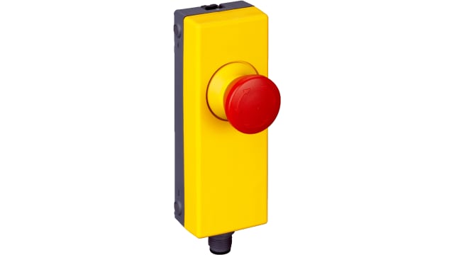 SICK ES11 Series Turn Release Emergency Stop Push Button, Panel Mount, 22mm Cutout, 2NC, IP65 | ES11-SA1A4 / 6051327