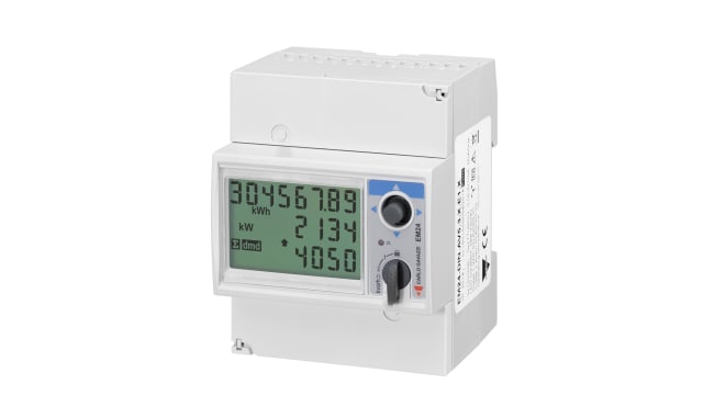 Carlo Gavazzi 3 Phase LCD Energy Meter, Type Energy Meter | EM24DINAV53DO2X