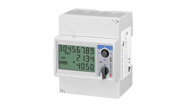 Carlo Gavazzi 3 Phase LCD Energy Meter, Type Energy Meter | EM24DINAV93XO2X