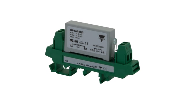 Carlo Gavazzi RP1 Series Solid State Relay, 5.5 A ac Load, PCB Mount, 265 V Load, 34 Vdc Control | RP1A23D6M1