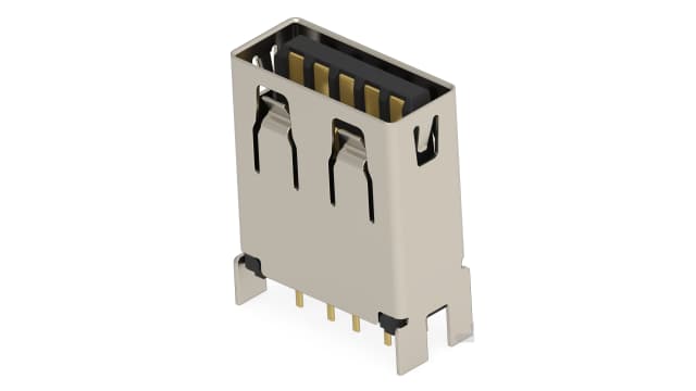 TE Connectivity Vertical, Board Female Type USB 3.2 Type A USB Connector USB 3.2 | 2438987-3