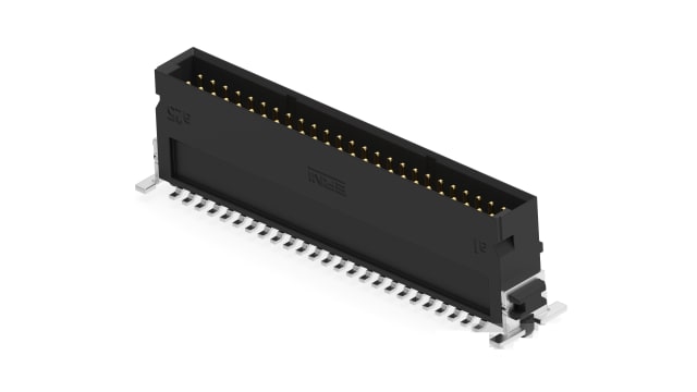 ERNI 234208 Series Vertical Surface PCB Header, 50 Contact(s), 1.27 mm Pitch, 2 Row, Shrouded | 234208-E