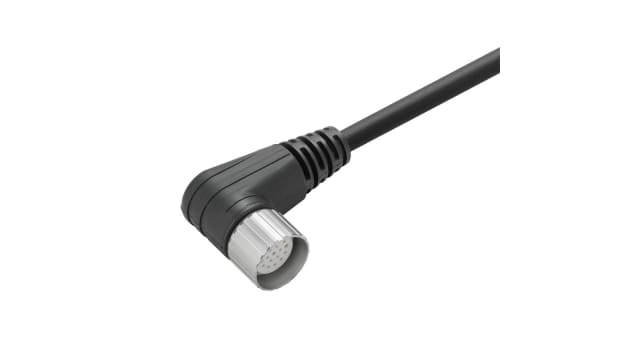 Weidmüller Female 19 way Right Angle to Unterminated Unterminated Actuator/Sensor Cable, 10 m | 1818141000
