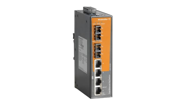 Weidmüller Unmanaged 4 x RJ45 Port Network Switch With PoE | 2682390000