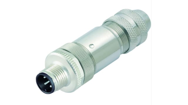 Weidmüller Connector, 4 Contacts, Screw, M12 Connector, Plug, Socket, Male/Female, IP67, FBCON Series | 9455640000