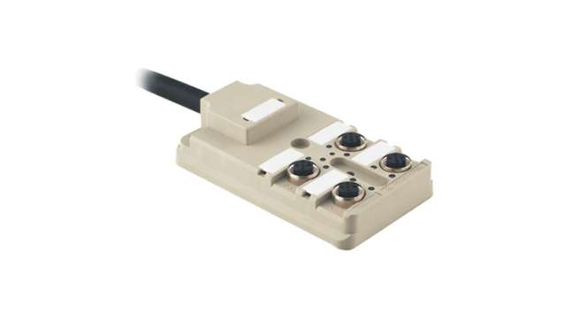 Weidmüller SAI Series Actuator Hub, M12, 10m cable, 4 way, 5 port | 9456340000