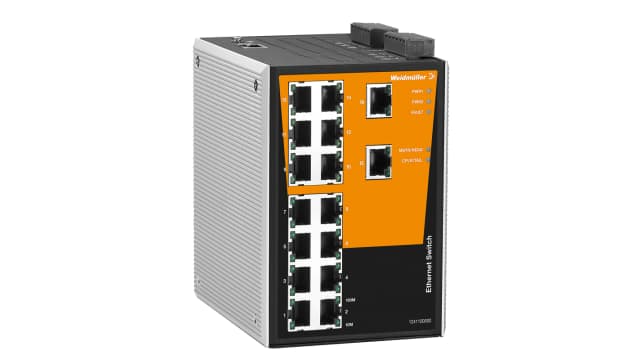 Weidmüller Managed 16 x RJ45 Port Network Switch | 1286820000