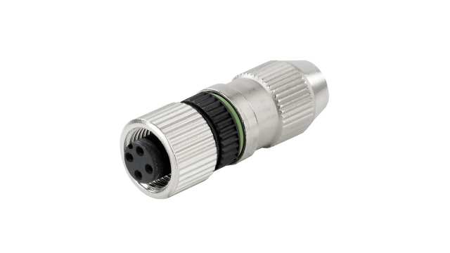 Weidmüller Connector, 4 Contacts, Cable, M12 Connector, Socket, Female, IP67, SAIB Series | 1781540001