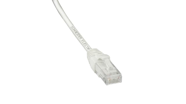 Schneider Electric Actassi Cat6 Patch cable, 2 m, White, F/FTP Screened Polyethylene Sheath | ACTPC6FULS20WE