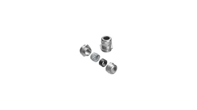 Weidmüller Natural Stainless Steel Cable Gland, M12 Thread, 3mm min., 6.5mm max., IP68 | 1009840000