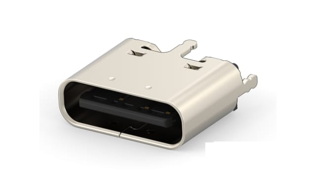 TE Connectivity Horizontal, Top Mount Female- 1 Port Type USB Type C USB C Connector 2 | 2480842-1