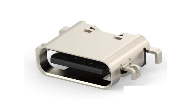 TE Connectivity Horizontal, Mid Mount Female- 1 Port Type USB Type C USB C Connector USB 2.0 | 2480843-1
