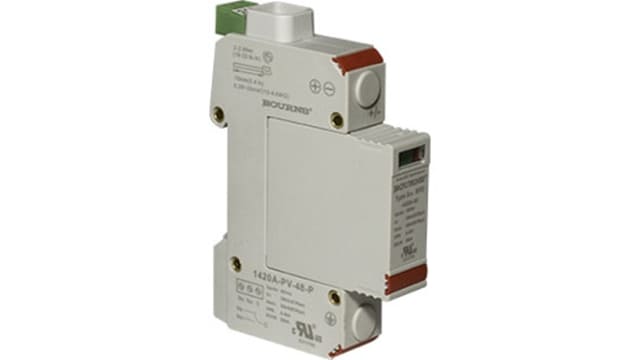Bourns Surge Protector, 50 kA, 2.5 kV, DIN Rail | 1420A-PV-1000-Y