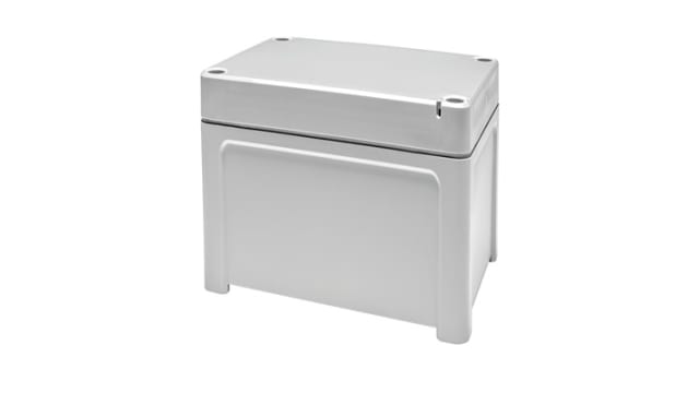 Fibox TPCM Series Light Grey Grey Lid Polycarbonate General Purpose Enclosure, IP65, IK08, IK07 95 mm, 130 mm, 65 mm | TPCM 131007 enclosure