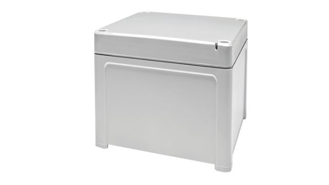 Fibox TPCM Series Light Grey Grey Lid Polycarbonate General Purpose Enclosure, IP65, IK07, IK08 130 mm, 130 mm, 75 mm | TPCM 131308 enclosure