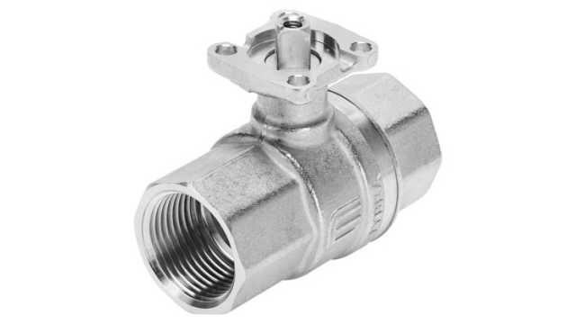 Festo Nickel Plated Brass 2 Way, Ball Valve, 25bar Operating Pressure | VZBM-11/4-RP-25-D-2-F03-B2B3