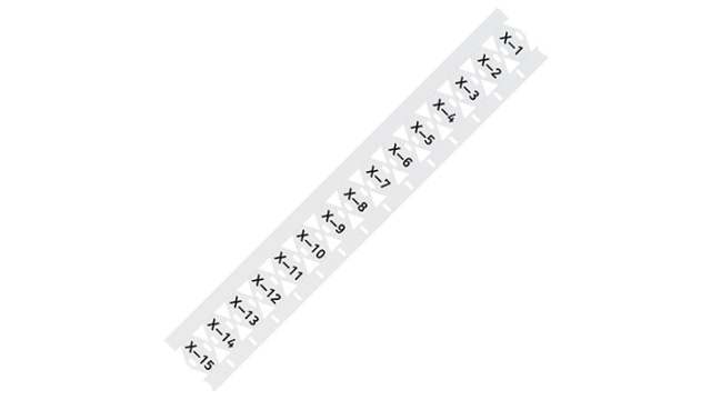 WAGO 211 Tie On Cable Marker, White, Pre-printed "Plain" White, 211-835-1 | 211-835-1