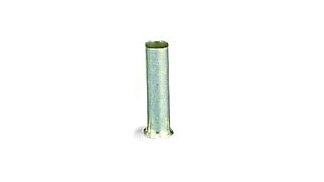 WAGO, 216 Uninsulated Ferrule, 8 mm Pin Length, 2.1 mm Pin Diameter, Silver | 216-101-1