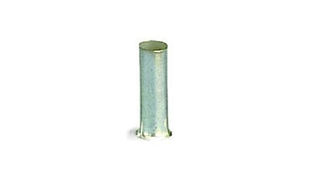 WAGO, 216 Uninsulated Ferrule, 6 mm Pin Length, 2.8 mm Pin Diameter, Silver | 216-124-1