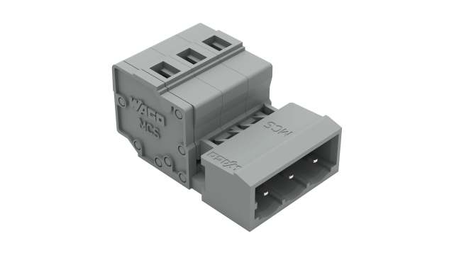 WAGO, 2.5mm Pitch, 231, 3 Way, Pluggable Terminal Block, Feed Through Plug, Cable Mount, Cage Clamp Termination, | 231-603-1