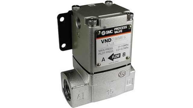 SMC Cylinder type Pneumatic Actuated Valve, 0.97 Mpa 1/4 in | EVND104D-F8A-L