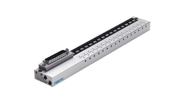 Festo MHA1 series 8 station M3, M7 Manifold for use with Valves, 197240 | MHA1-PR8-3-M3-PI-D9