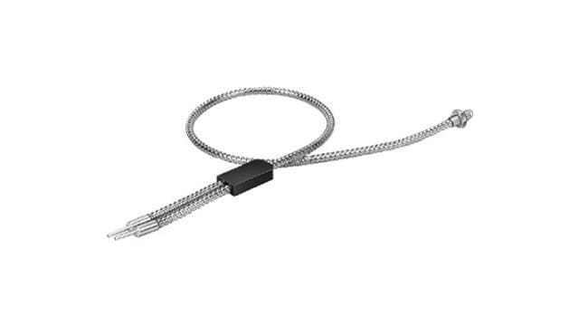 Festo Fibre Optic Cable Brass Chrome Plated, Grey, Black | SOEZ-LLG-RT-0,5-M6