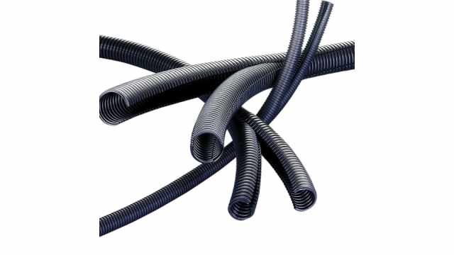 Flexible Conduit, 22mm Nominal Diameter, Polypropylene, Black | PPCOF-23B.50