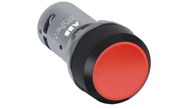ABB 1SFA6 Series Illuminated Push Button Switch, Momentary, Flush, 1 NO, Red LED, IP69K, IP67, IP66 300 V | 1SFA619100R1011