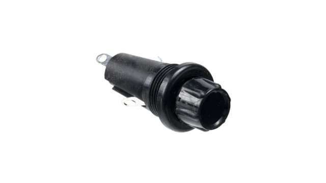 Bulgin 6.3A Panel Mount Fuse Holder for 5 x 20mm Fuse, 1P, 250V ac | FX0296/1