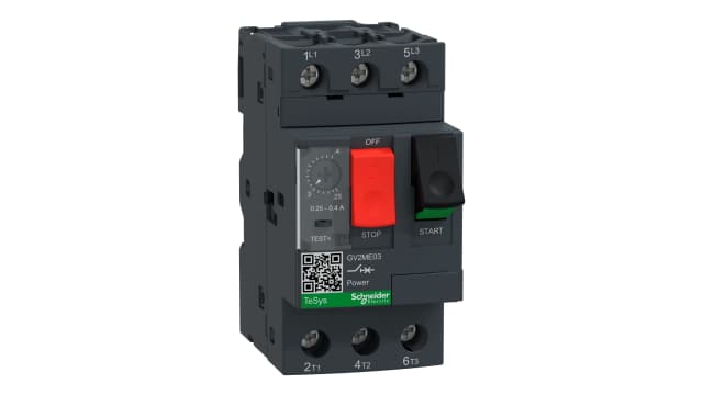 Schneider Electric 0.25 → 0.4 A TeSys Deca Motor Protection Circuit Breaker, 690 V | GV2ME03