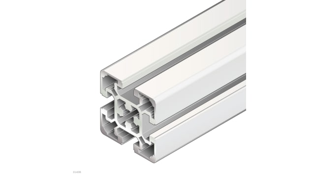 Bosch Rexroth Silver Aluminium Strut Profile 50 x 50 mm 10 mm Groove, 3000 mm Length,  Series MGE 13.2 | 3842993156/3000