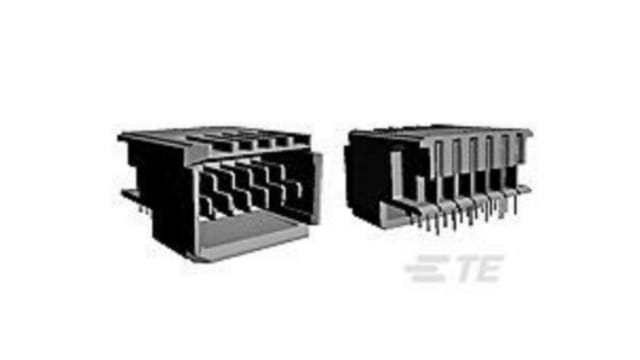 TE Connectivity, Z-PACK HM 2 mm Pitch Hard Metric Type A Backplane Connector, Right Angle Male, 4 Column, 1 Row, 4 Way | 120954-1