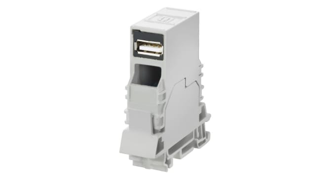 Weidmüller 2-Contact Female Interface Module, USB Connector, DIN Rail, 1A | 8946960000