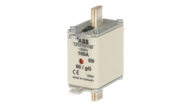 ABB 160A Centred Tag Fuse, NH00, 500V | OFAF00H160  1SCA022627R1710