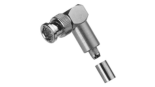 Telegartner BNC Series Cable Male BNC, 50 Ω, Right Angle Body Crimp | J01000A0024