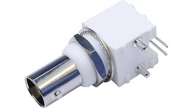 Telegartner BNC Series PCB Female BNC, 50 Ω, Right Angle Body Solder | J01001A0038