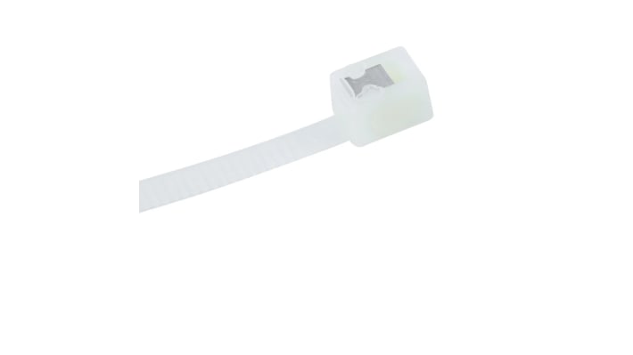 nVent CADDY Cable Tie, Cable Tray Cable Tie, 200 mm x 4.3 mm, Natural Polyamide 66 | 601019
