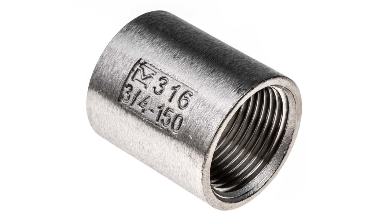 Rs Pro Stainless Steel Socket 3 4in G P Female X 3 4in G P Female Rs Components