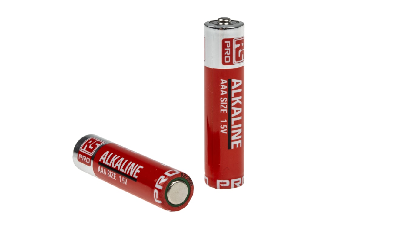 RS PRO Alkaline AAA Battery 1.5V, 12 Pack | RS