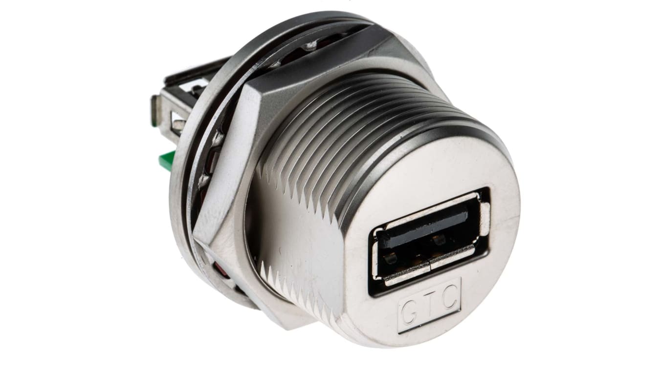 RS PRO Straight, Panel Socket A USB Connector | RS