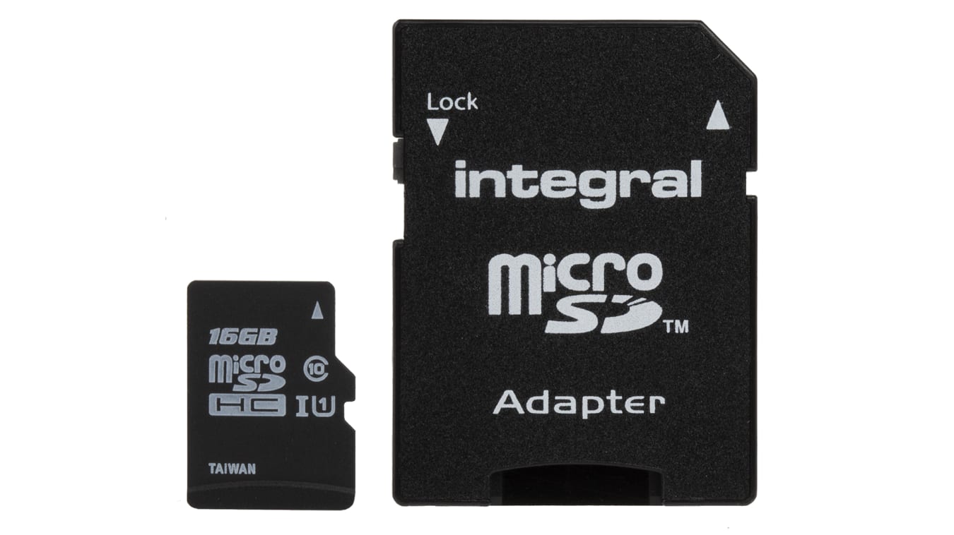 INMSDH16G10-90UNI | Karta Micro SD MicroSDHC 16 GB Ne Integral Memory 0 →  +60°C | RS