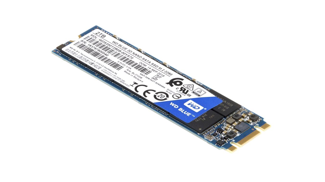 M.2 2tb 2TB WD Blue M.2 2280 SATA 6Gb/s 3D-NAND TLC (WDS200T2B0B