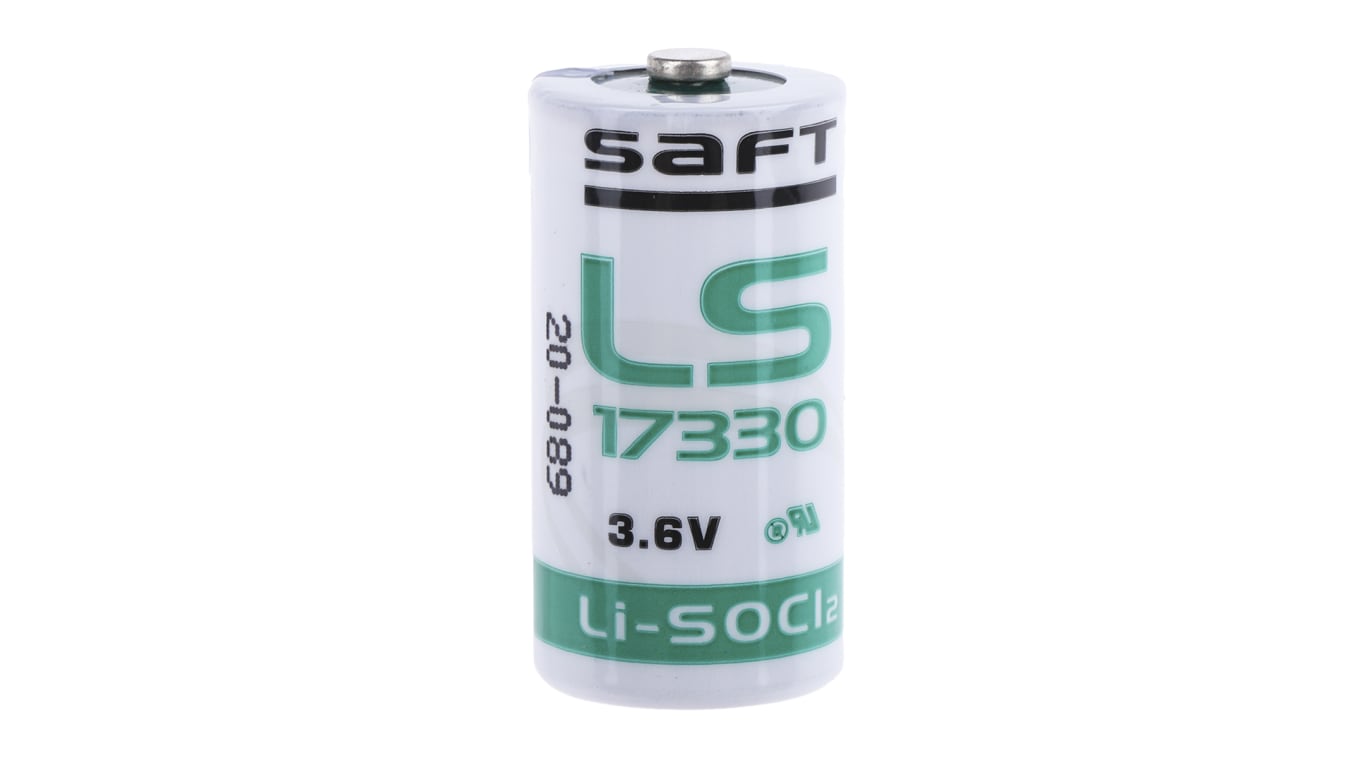 LS 17330 | Saft Lithium 3.6V, 2/3 A Battery |